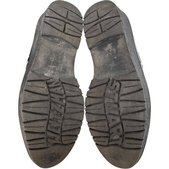 Stuart Weitzman Black Studded Patent Leather Platform Oxfords SW 88216 size 9 - Picture 13 of 16